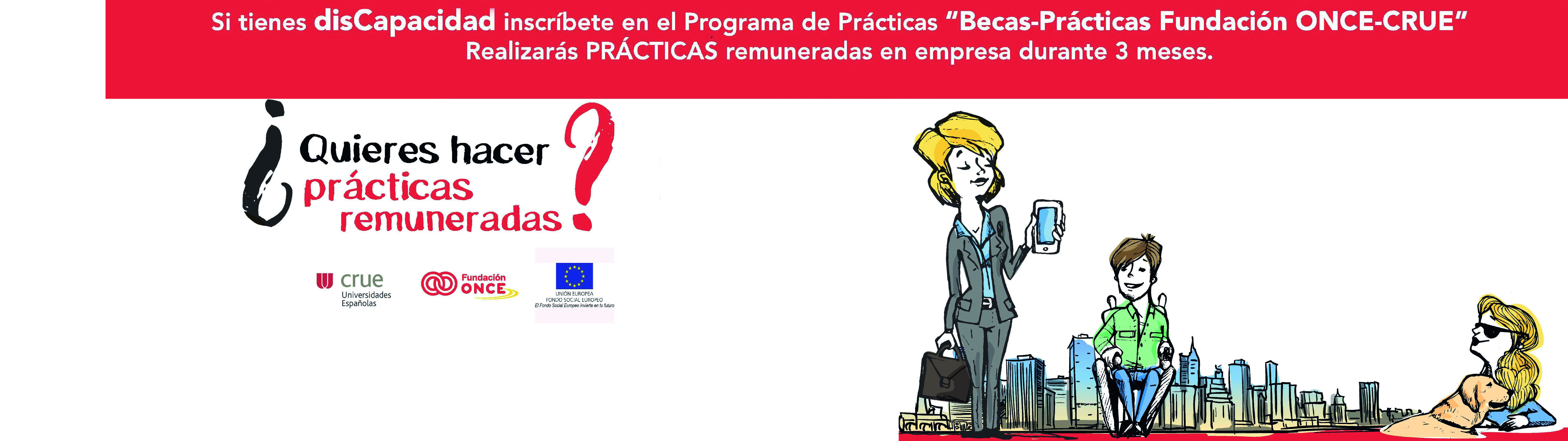 Imagen CUATRO  BECAS DE PRÁCTICAS EN EMPRESAS PARA ESTUDIANTES DE LA UPCT CON DISCAPACIDAD DEL PROGRAMA FUNDACIÓN ONCE-CRUE